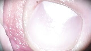 White cock is stroked to climax - 4 image