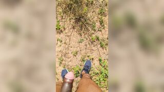 Desi boy manoj hard dick cumshot on forest - 5 image