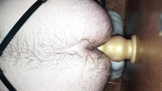 Anal training with a happy Ending.