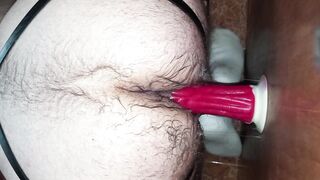 Anal training with a happy Ending.