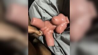 BBC fucks a doll and cumshot