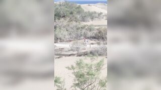 Exhib & Blowjob to Stranger in the Dunes - Gran Canaria, Maspalomas!!!