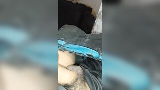 Young man pumps milk - 1 image