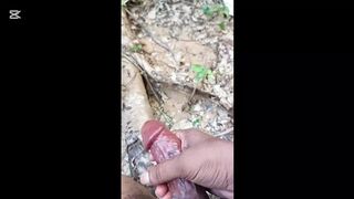 Sril ankan big dick Boy Nude beach Jerking Off Cum shot