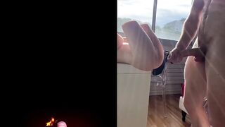 Spitting and stuffing a sex doll like a cumdump she is.