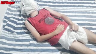 Diaper Masked Boy 18+ Jerking Off and Cumming