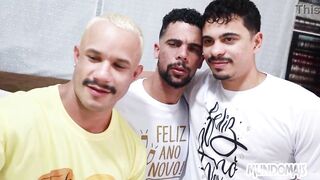 My friends loved the New Year's gifts and reciprocated with their cocks in my ass! - 3 image