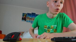 Excited Twink Evgeny Cum 3 Times This Day! - 1 image