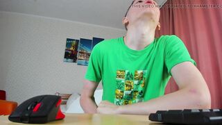 Excited Twink Evgeny Cum 3 Times This Day!