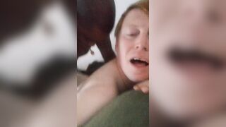 Redhead Slutty bottom takes BBC POV - 1 image