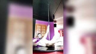 Dancing pole dance NAKED