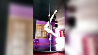 Dancing pole dance NAKED