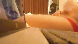 Str8 daddy caught by room service ll