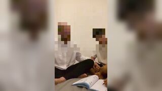 Old teacher and young 18 virgin student first time bare back and cum inside. - 2 image