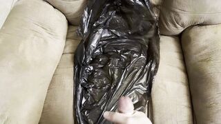 moaning loud and shooting a huge load of cum