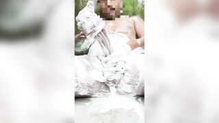 Desi Big dick Wash with Soap and Massage with Coconut Oil