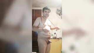 I jumped rope naked in the room