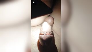 Young boy playing with his tight Dick