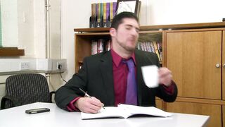 Very busy but horny boys have office fuck - 4 image