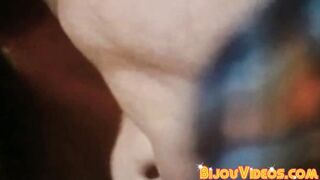 Vintage homosexual guy takes turn sucking big hairy dicks