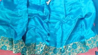Satin silk handjob porn - Satin blue lehnga handjob of neighbour (139)