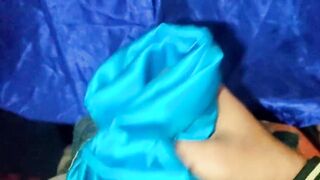 Satin silk handjob porn - Satin blue lehnga handjob of neighbour (139)