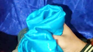 Satin silk handjob porn - Satin blue lehnga handjob of neighbour (139)