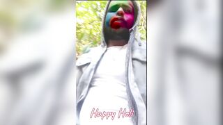 Holi bhabhi ke saath jungle mein lathmar holi #happyholi - 5 image