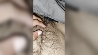 Playing with my body hair