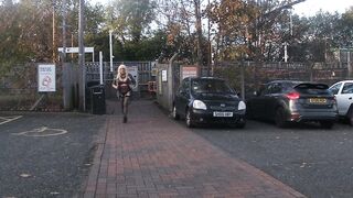 Flashing at the station