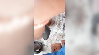 Home bathroom wife hard cock mouth sex