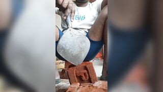 Home bathroom wife hard cock mouth sex