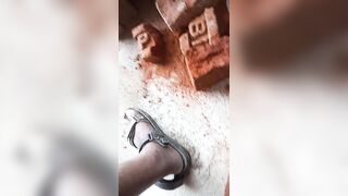 Home bathroom wife hard cock mouth sex