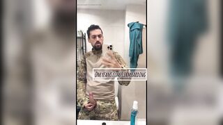 horny military jerking off