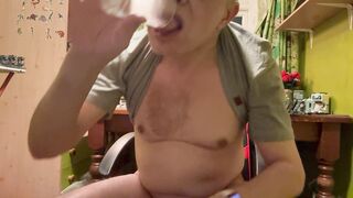 Pt3:Dressed to slapping cock around