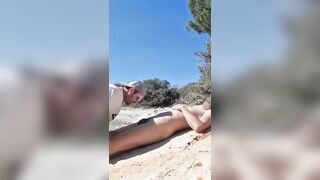 Suck, Hard Anal and Cum on a Beach Between Two Bisexual Guys