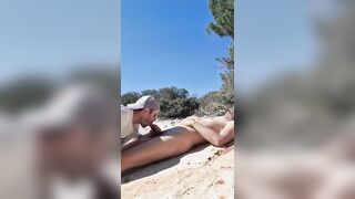 Suck, Hard Anal and Cum on a Beach Between Two Bisexual Guys