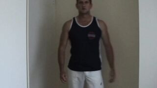 I Strip, Pose, Show off My Hot Ass and Then Jerk off My Big Cock.