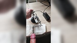 extreme cocksounding and urethra stretch with machine Part 3