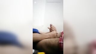 teen horny boy playing with his dick