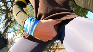 They caught me just as I was cumming in my tight clothes! way too hot...