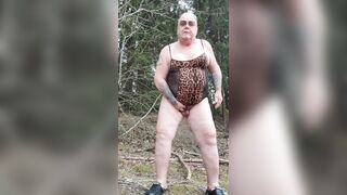 Outdoors Fatty Ass Closeup Balls Hanging