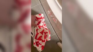 Young 19yo Perv Boy Cums On Fresh Underwear And Puts It Back In The Washing Machine