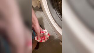 Young 19yo Perv Boy Cums On Fresh Underwear And Puts It Back In The Washing Machine