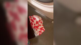 Young 19yo Perv Boy Cums On Fresh Underwear And Puts It Back In The Washing Machine
