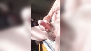 Masturbating in the morning sun