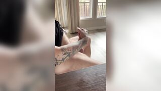 Stroking oiled up cock - 2 image