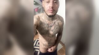 Young sexy attractive handsome hot with tattoos straight man master bating thinking about you