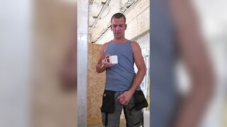 A hot day on the construction site part 3/9 fingering, dildo blowjob, dildo fuck