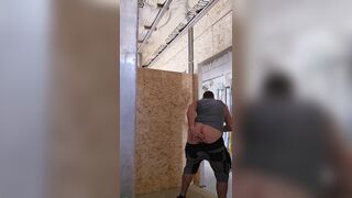 A hot day on the construction site part 3/9 fingering, dildo blowjob, dildo fuck